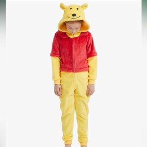 Winnie the Pooh Red and Yellow Hooded Onesie